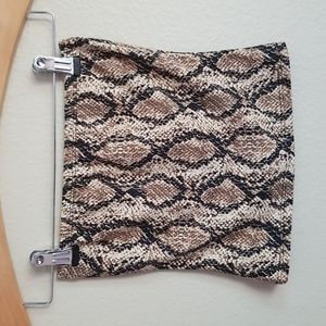 Marcia Anmial Print Crop Top Bandeau